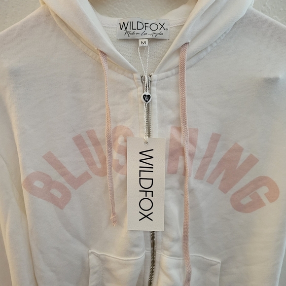 Wildfox Blushing Bride Hoodie Zip Up Medium NWT - Picture 2 of 5